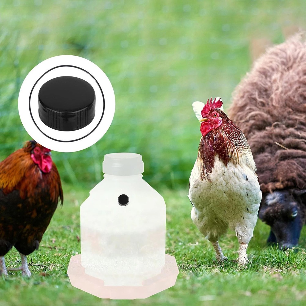 Poultry Fountain Cap Replacement Set 10 Pieces 4 O-Rings for PPF3 PPF5 PPF7