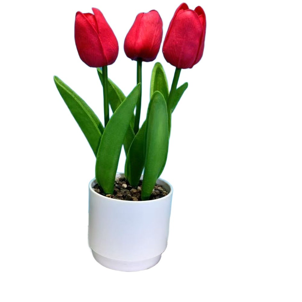Realistic Looking Artificial Tulips for Living Room Bedroom For Office Desk