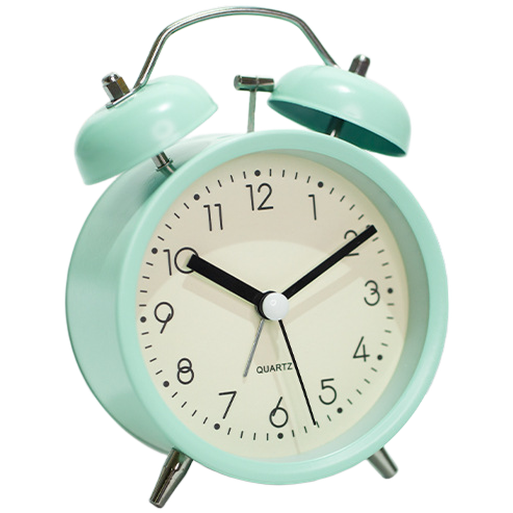 Silent Sweep Metal Alarm Clock for Children Luminous Night Light Function