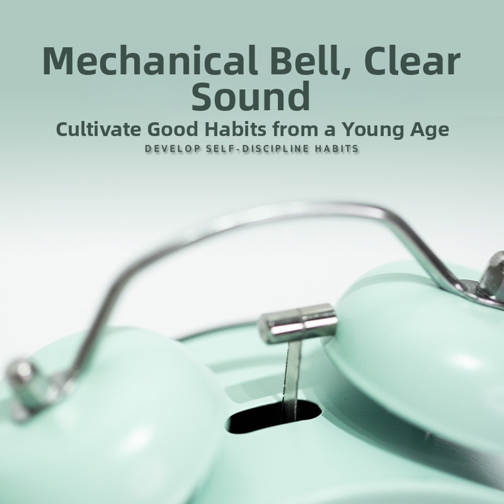 Silent Sweep Metal Alarm Clock for Children Luminous Night Light Function