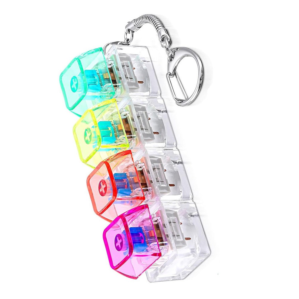 Compact RGB Keyboard Fidget Toy 8.3cm PC Material For Stress Relief Tool