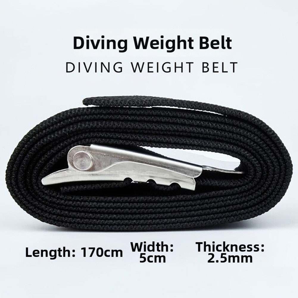 Quick Release Weight Belt for Scuba Diving 170cm x 5cm 2.5mm Thick Polyester