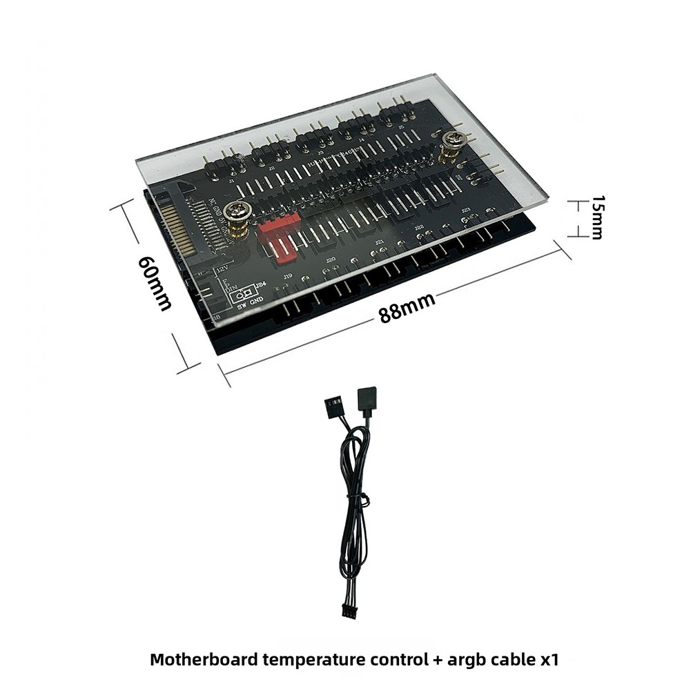 ARGB Fan Hub Multi-interface Design Space-saving Design Remote Control
