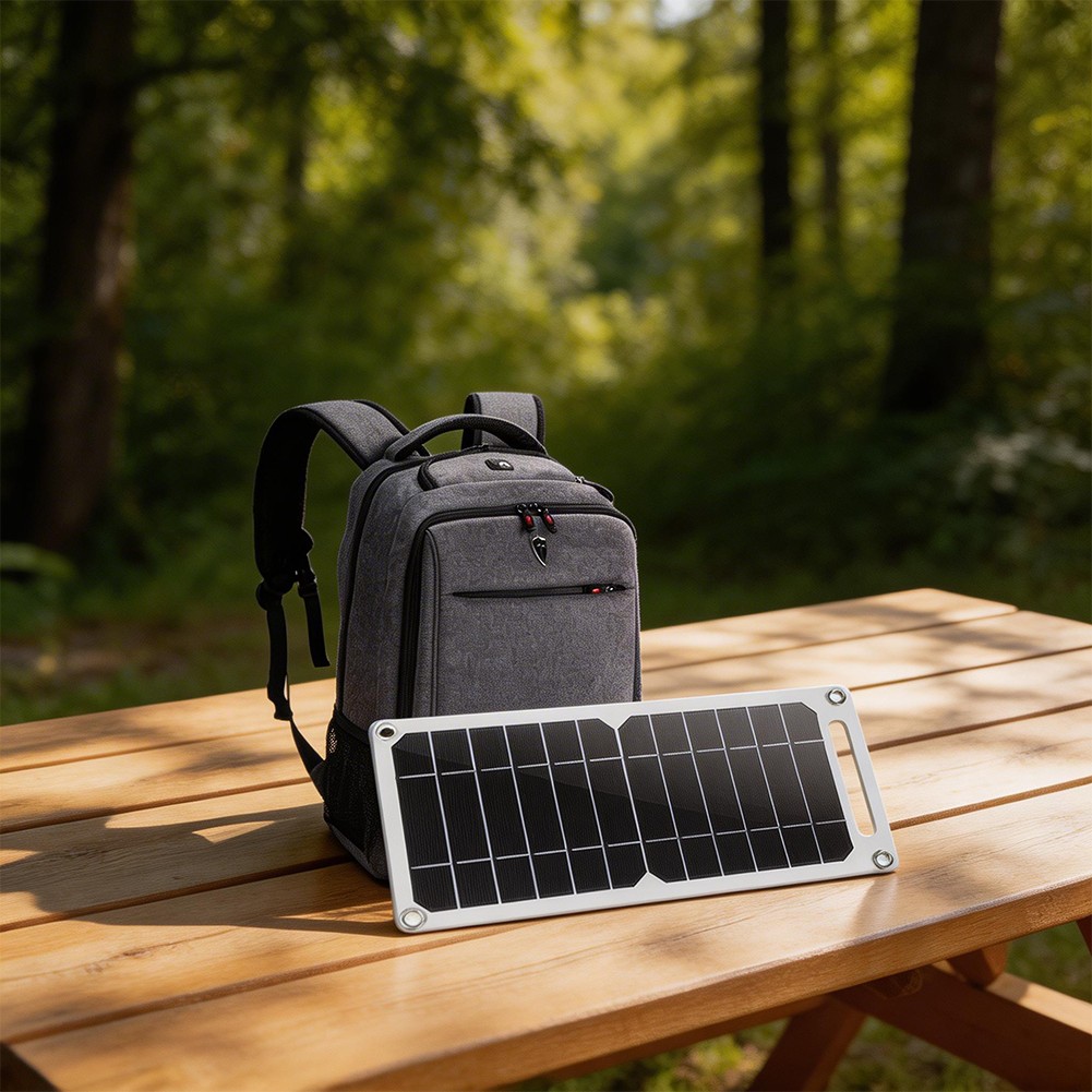Portable Solar Charger 2W 6W 5V Monocrystalline Panel for Backpack USB Power