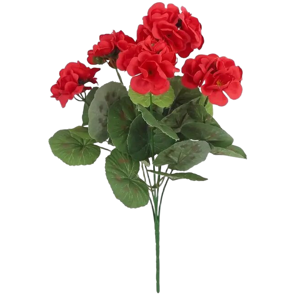 Begonia Flower Artificial Silk 35cm Lifelike Home Wedding Outdoor Decoration