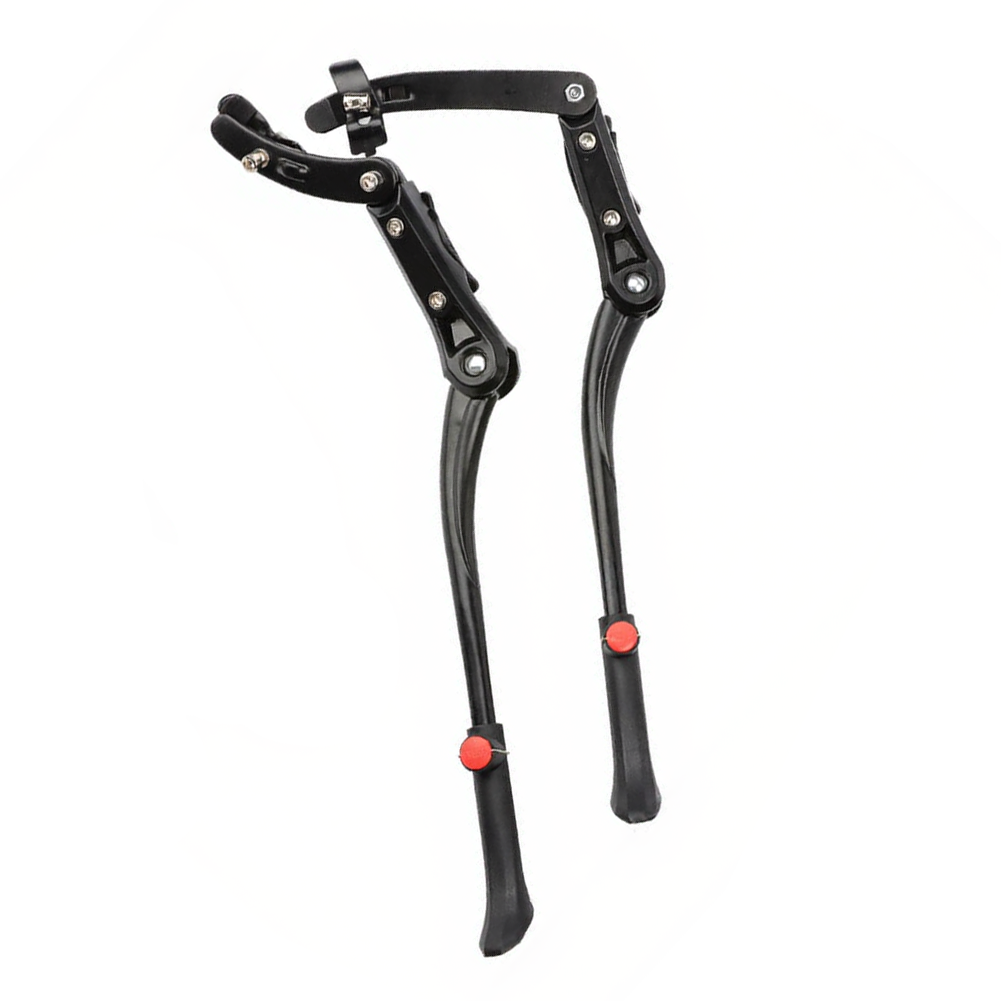 Adjustable Bike Footrest Rack 55cm for Mountain Bikes Black Alloy 413g Portable