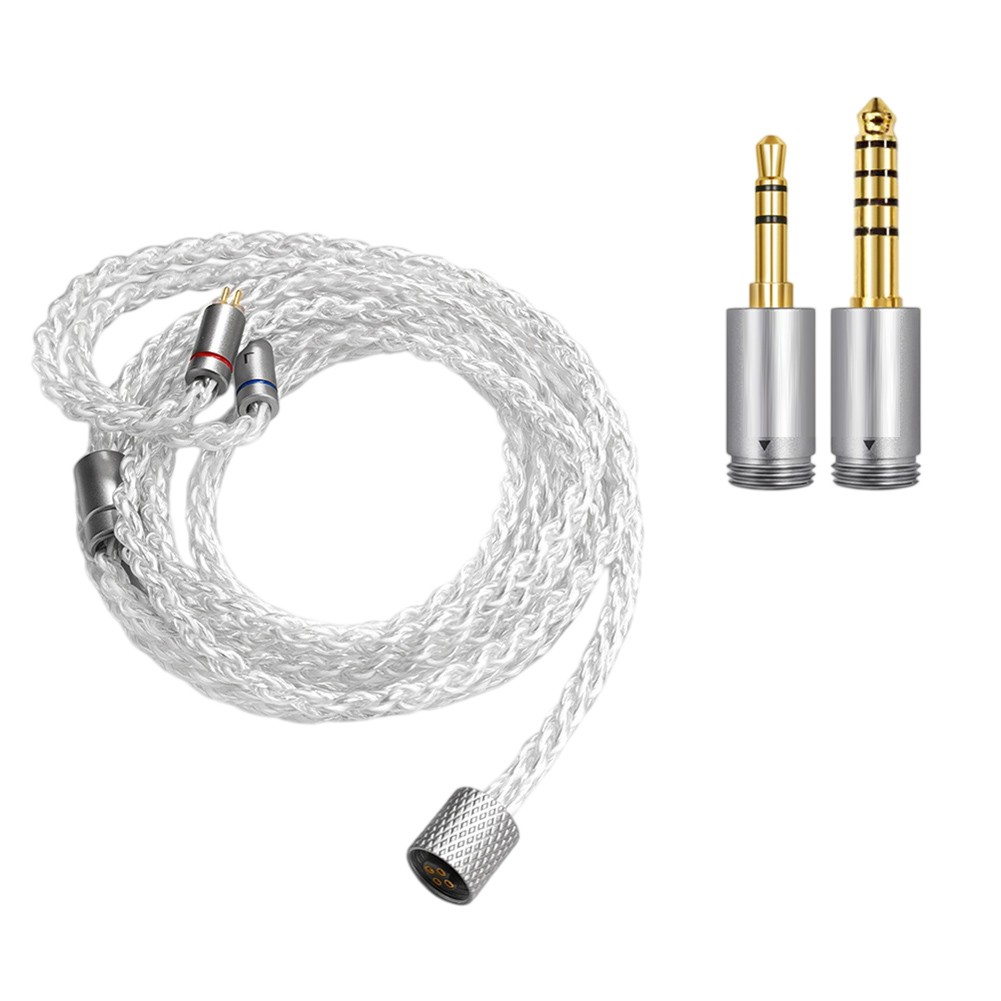 Single Copper Headphone Cable Type C to 3.5mm 4.4mm Silver Plated 1.2m