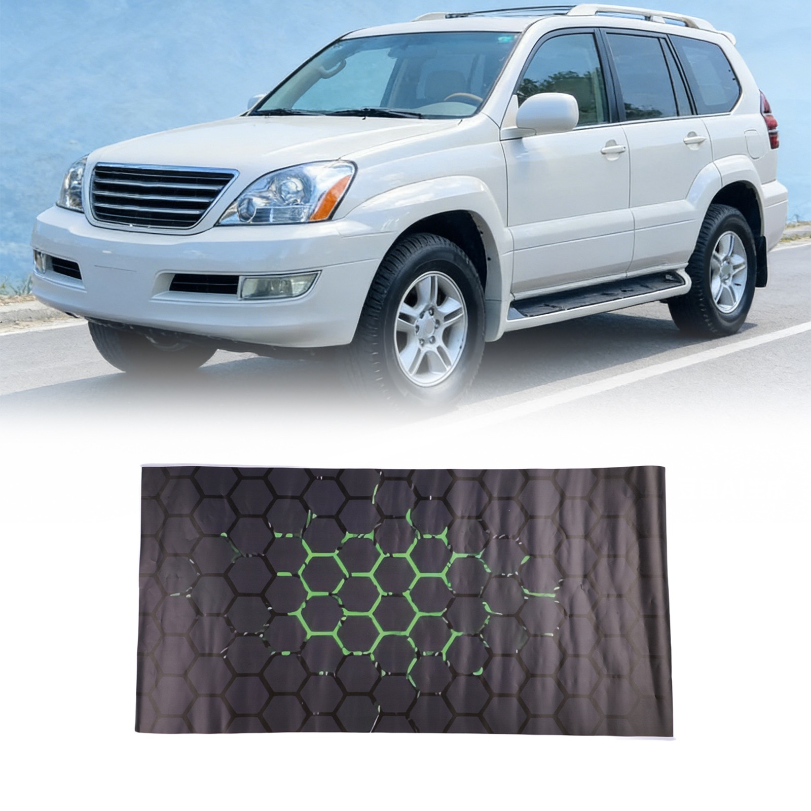 Simple Install For Honeycomb Car B Pillar Waterproof Decal for All Vehicles