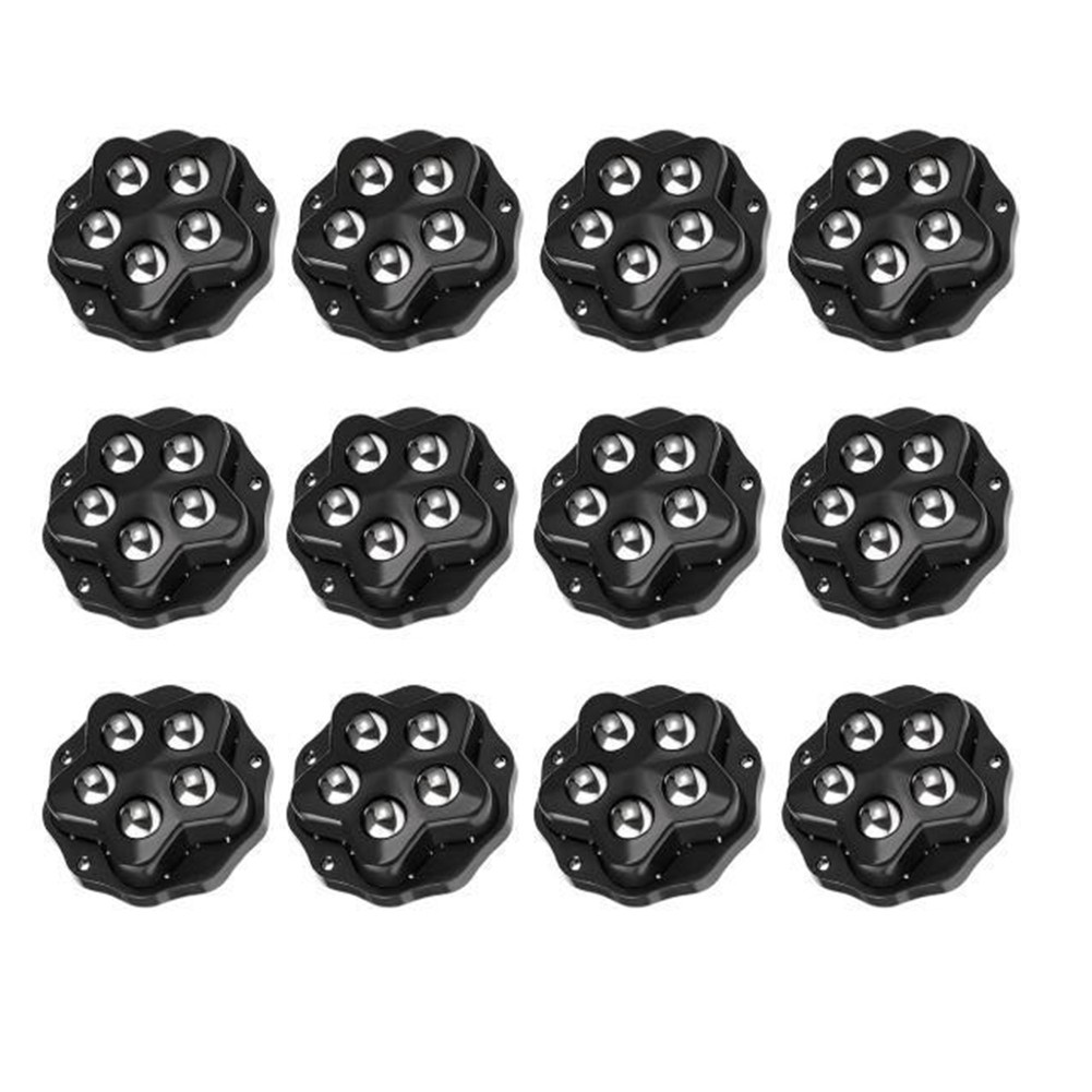 12 Pcs Heavy Duty Furniture Casters with Groove Texture for Steady Movement