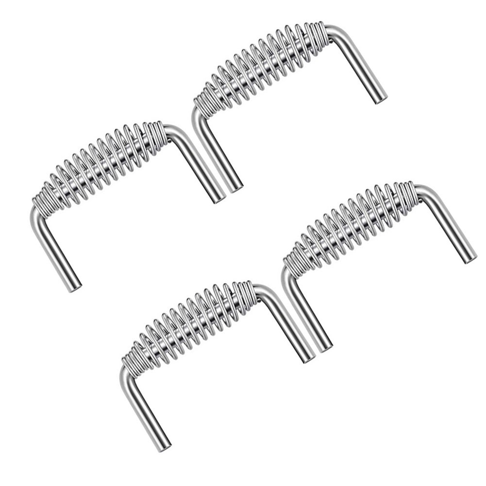 6 inch Wide 3.5 inch Tall Stainless Steel BBQ Spring Handle for Grills Smokers