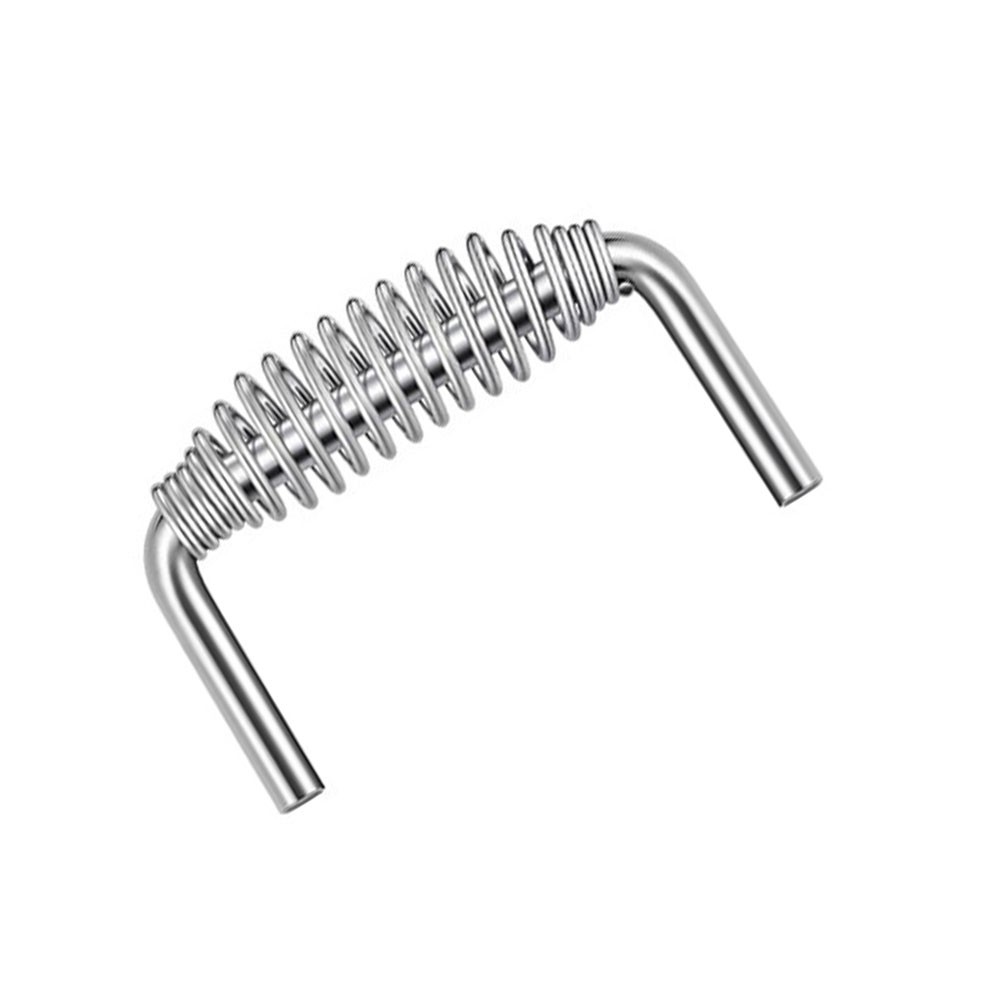 304 Stainless Steel Spring Handle 6 in x 3.5 in for BBQ Pits and Smokers