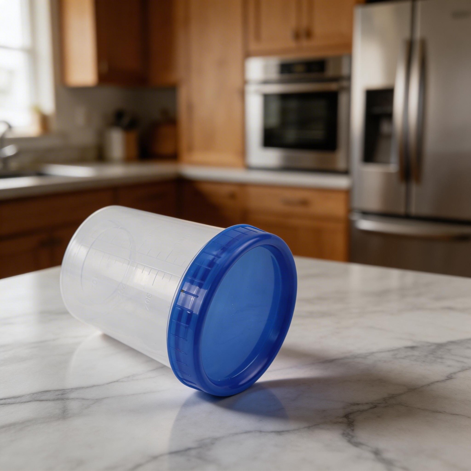 120ml Plastic Specimen Sample Jar Craft Container Urine Pot Cup With Lids