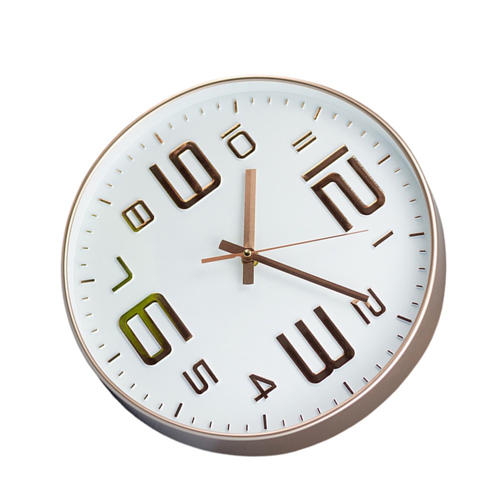 30cm Wall Clock Silent Quartz Operation Stylish Design for Home Office
