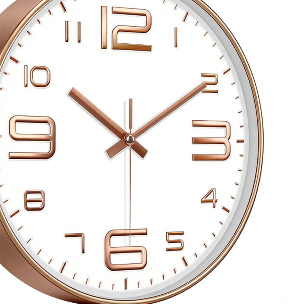 30cm Wall Clock Silent Quartz Operation Stylish Design for Home Office