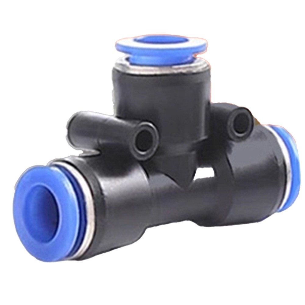 8mm Push to Connect Equal Tee Spray Connector for Irrigation Misting Systems