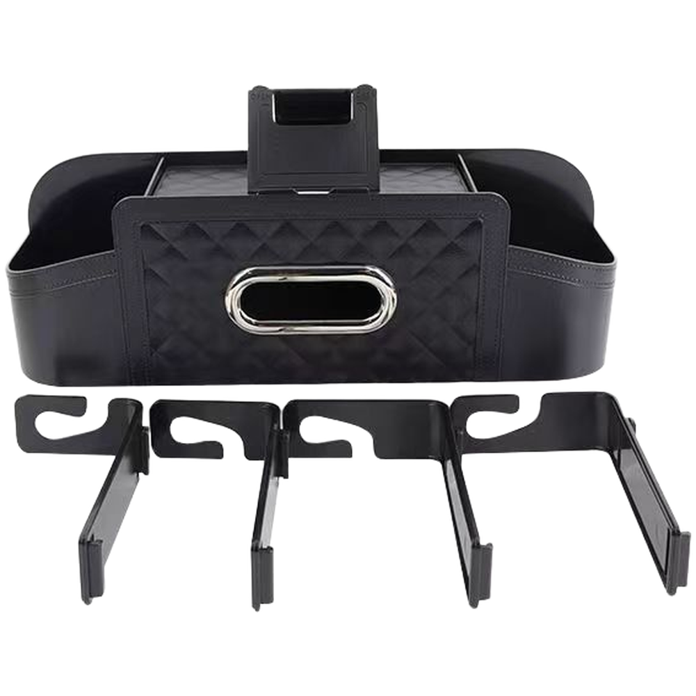 Family Travel Car Seat Organizer ABS Plastic Adjustable Short And Long Hooks
