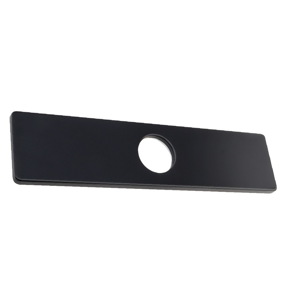 Faucet Deck Plate 304 SS 9.84 x 2.36 x 0.31 Inch with 1.37 Inch Hole Diameter