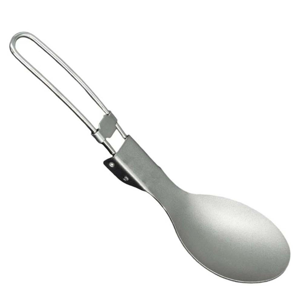Lightweight Titanium Fork and Spoon Set for Camping Hiking Backpacking 17.9g