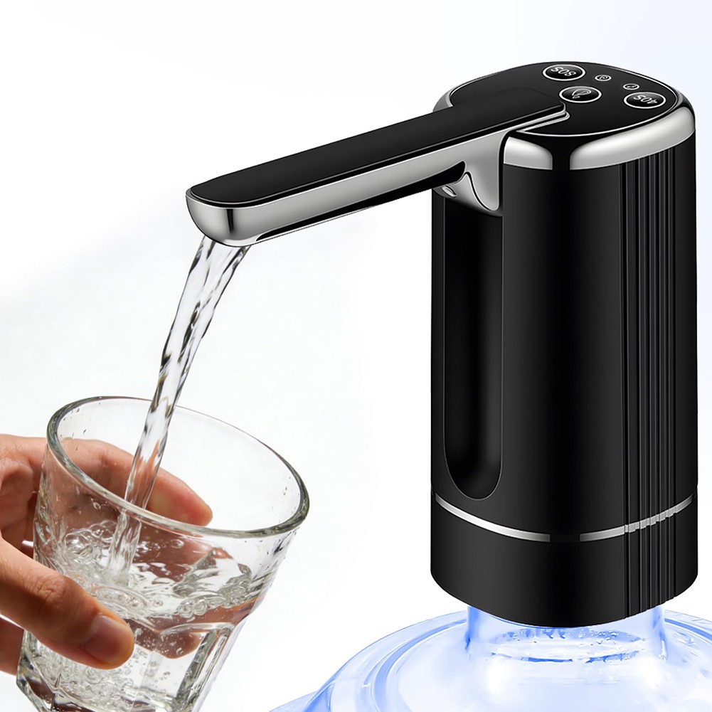 Water Dispenser Pump USB Rechargeable for 3 3.5 5 Gallon Bottles 15x7x7cm Size