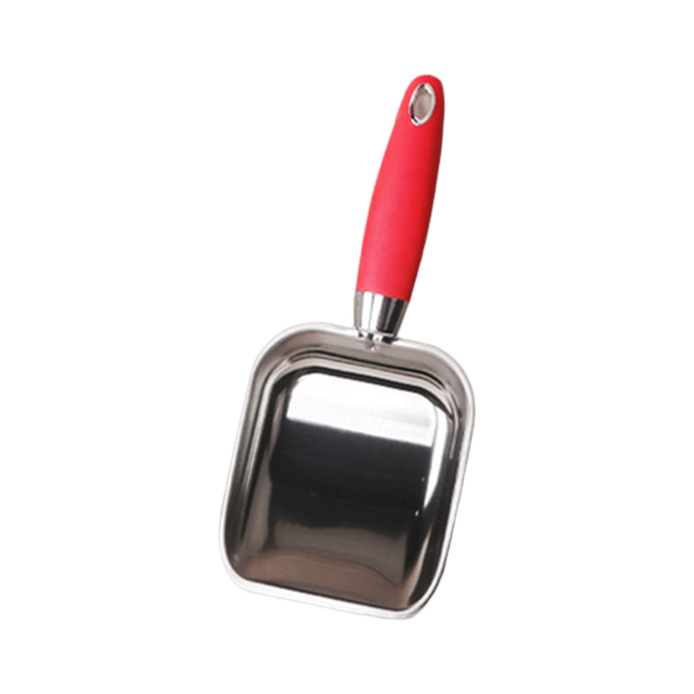 Stainless Steel Fine Mesh Cat Litter Scoop Smooth Edges Plastic Box Friendly
