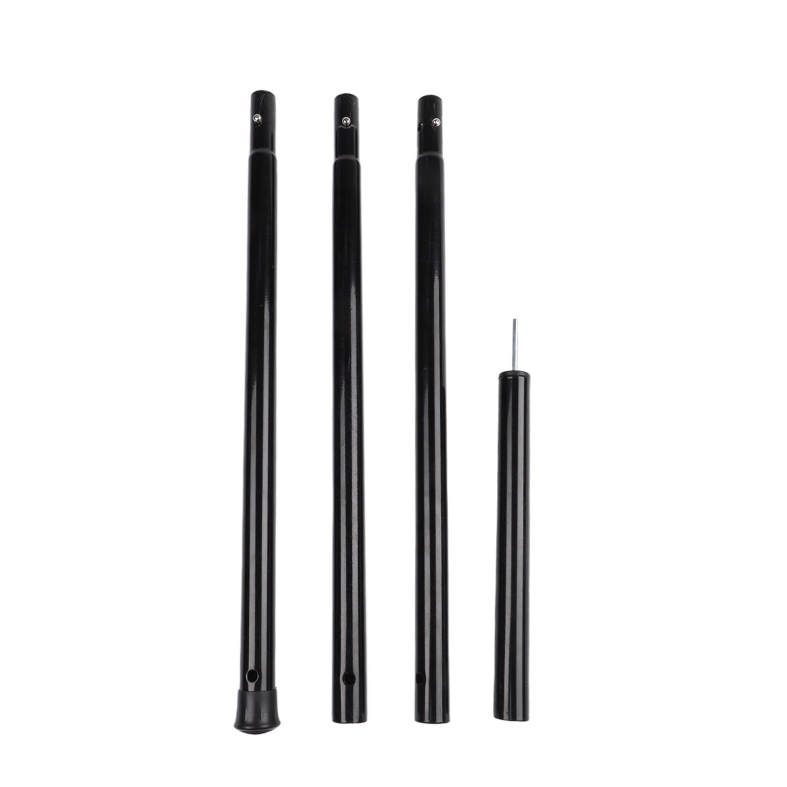 25cm 50cm Iron Tent Poles with Metal Elastic Buckle for Canopy Connection