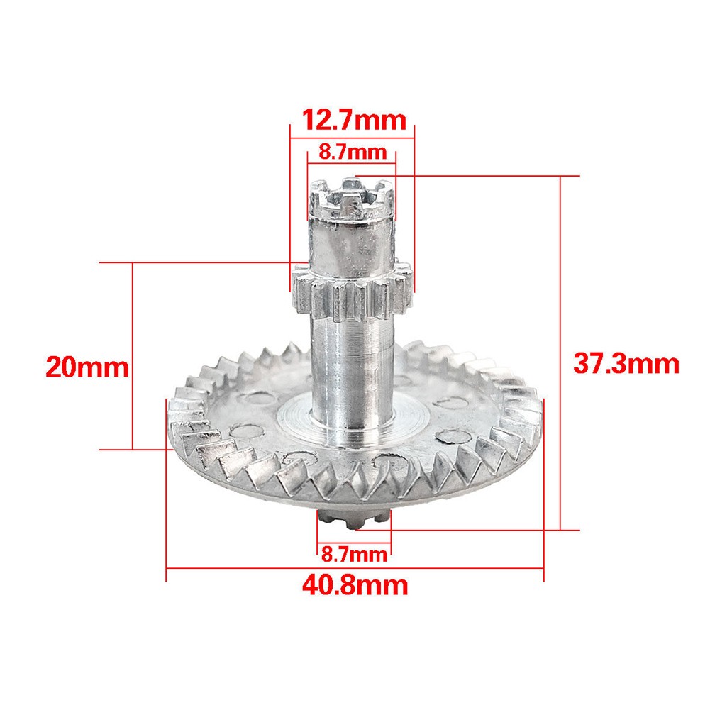 Spare Replacement Spindle Rod Gear Fishing Repair Part Metal Toothed Disc