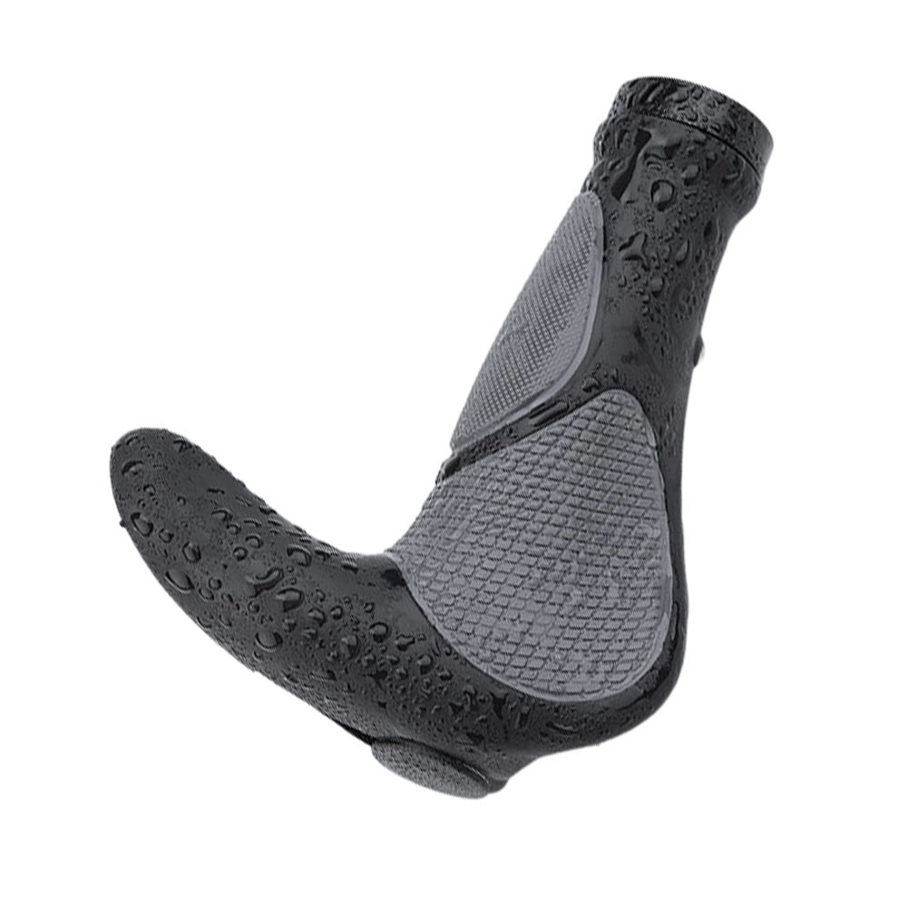 Black Rubber Handlebar Grip Cover for MTB with Secure Double-Sided Lock