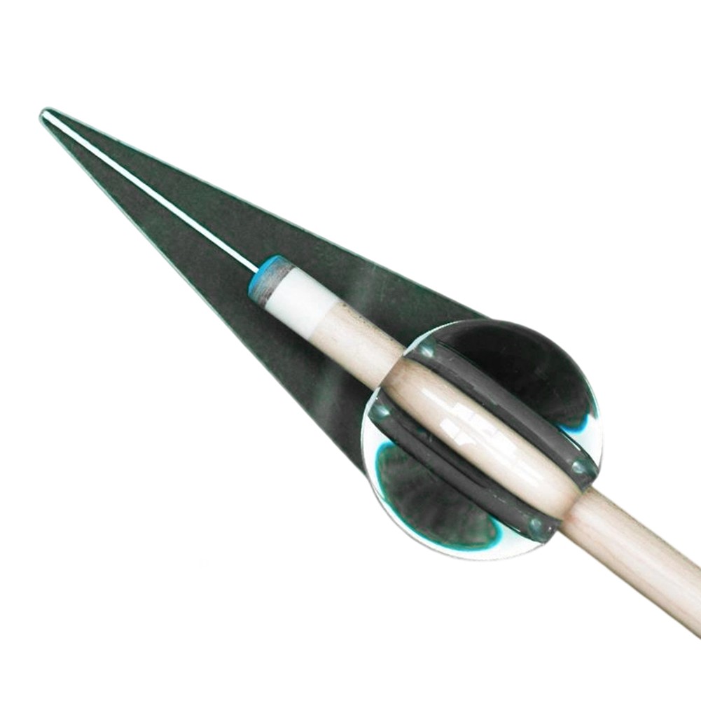 Snooker and Pool Shot Practice Tool - Clear 58mm Disc with Dual Bore Sizes