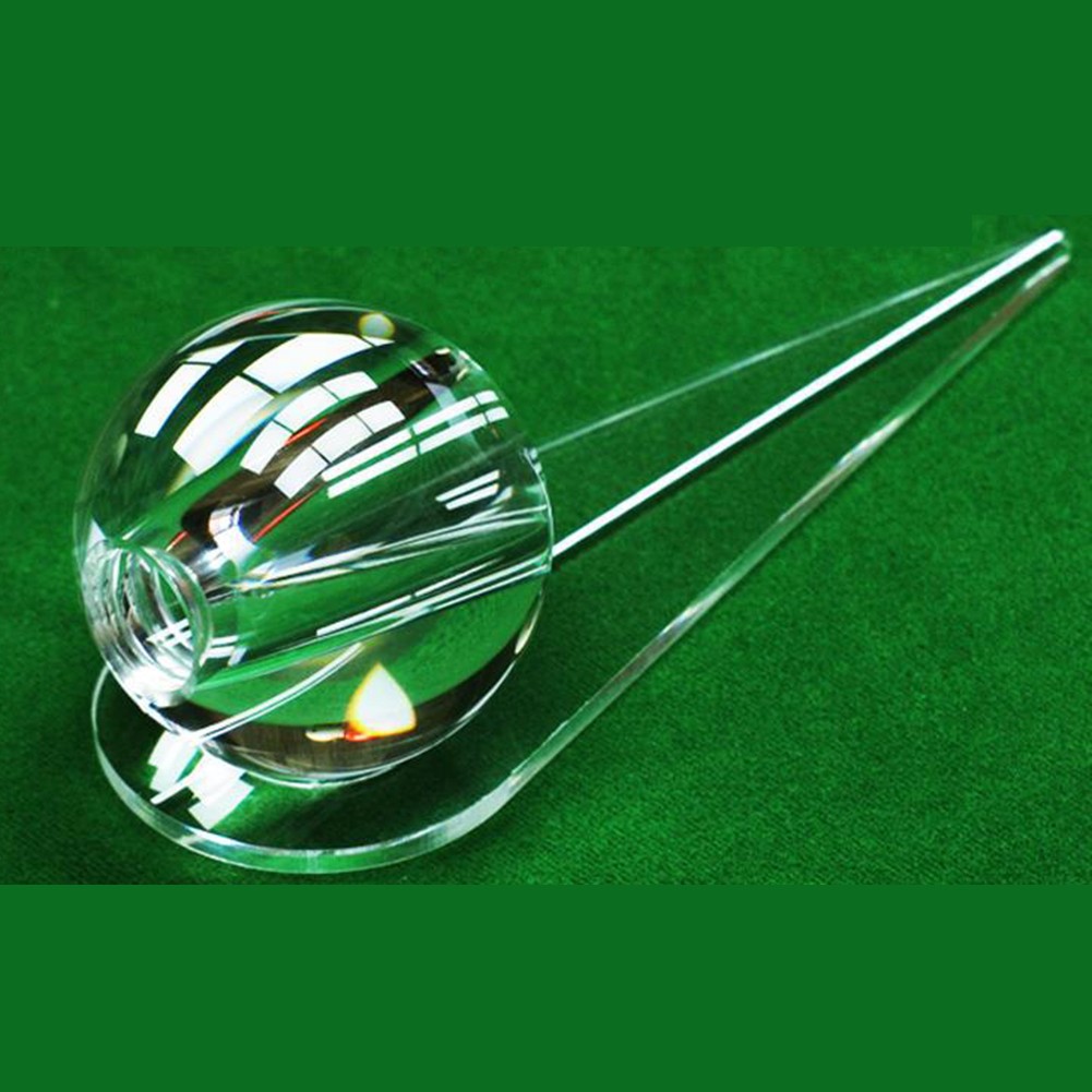 Snooker and Pool Shot Practice Tool - Clear 58mm Disc with Dual Bore Sizes