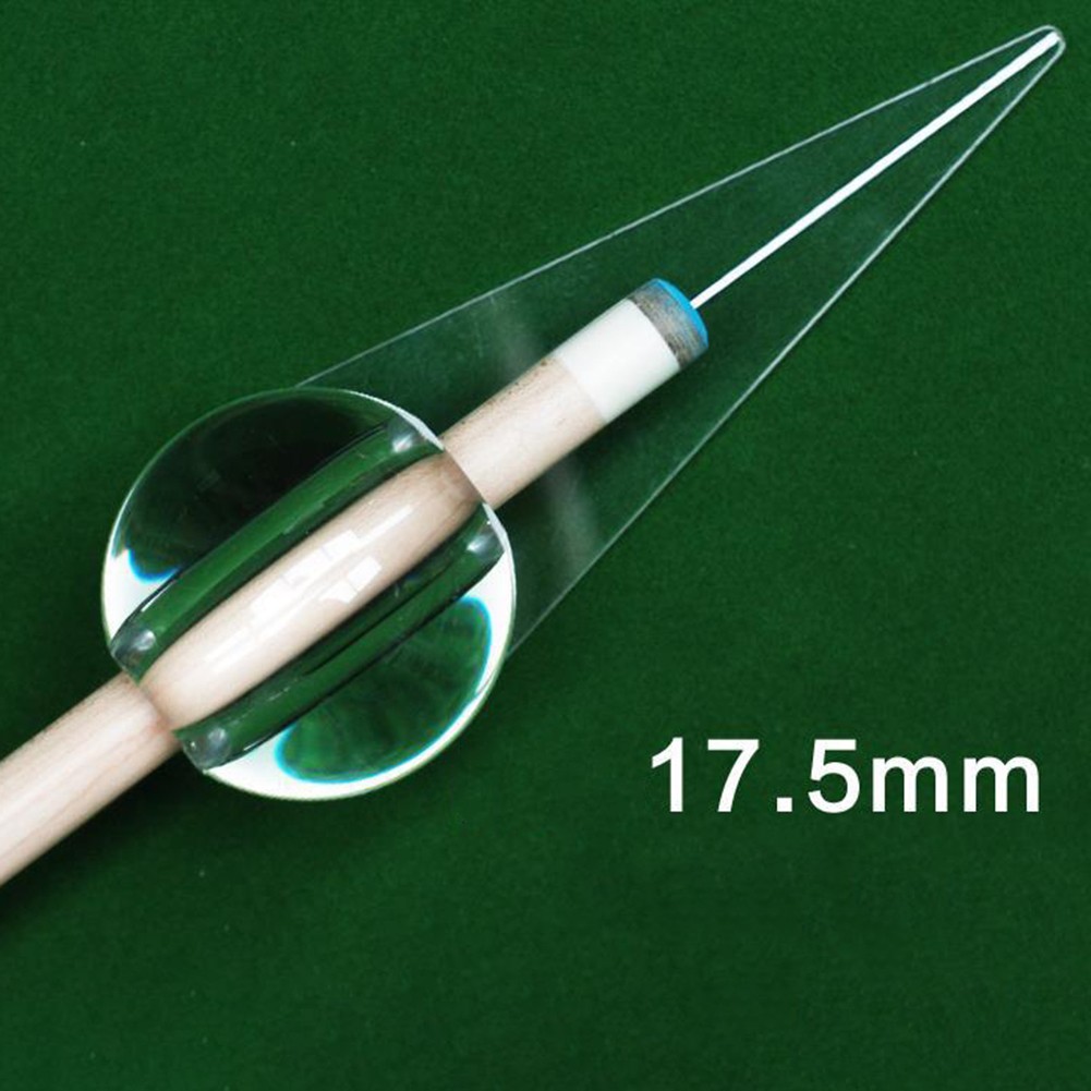 Snooker and Pool Shot Practice Tool - Clear 58mm Disc with Dual Bore Sizes
