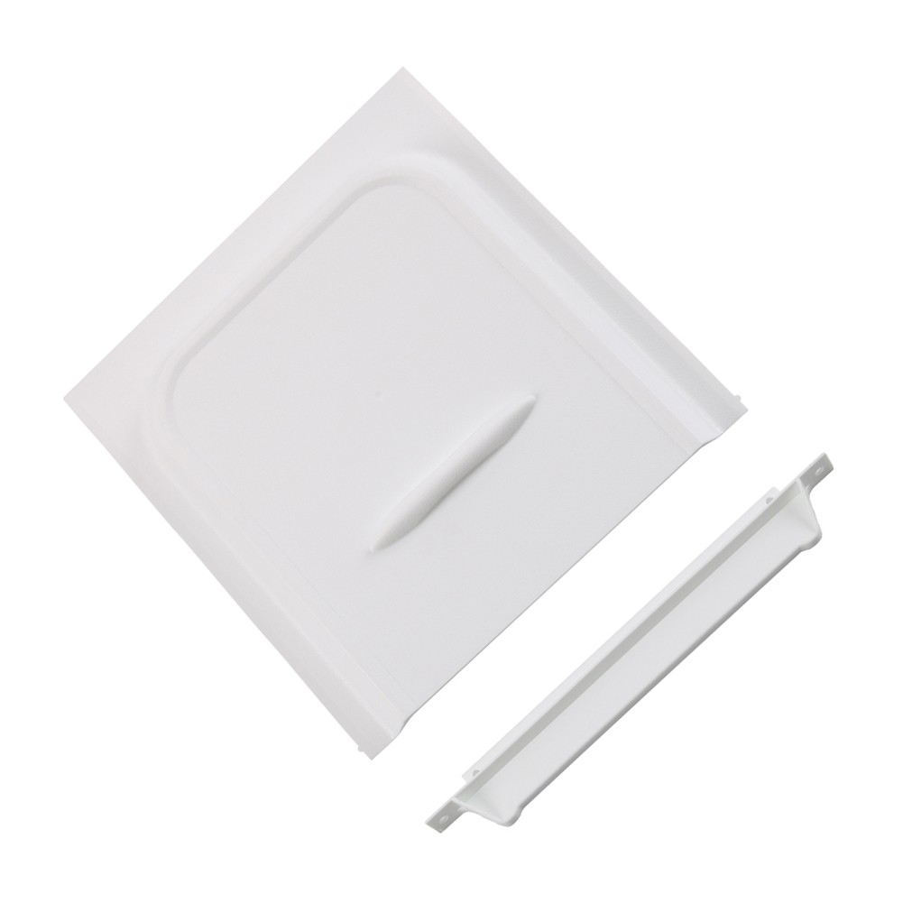 White 12 Inch RV Screen Door Slide with Slide Stop for Trailers RVs and Campers
