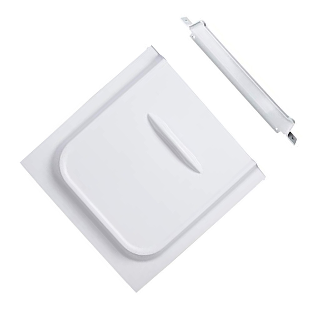White 12 Inch RV Screen Door Slide with Slide Stop for Trailers RVs and Campers