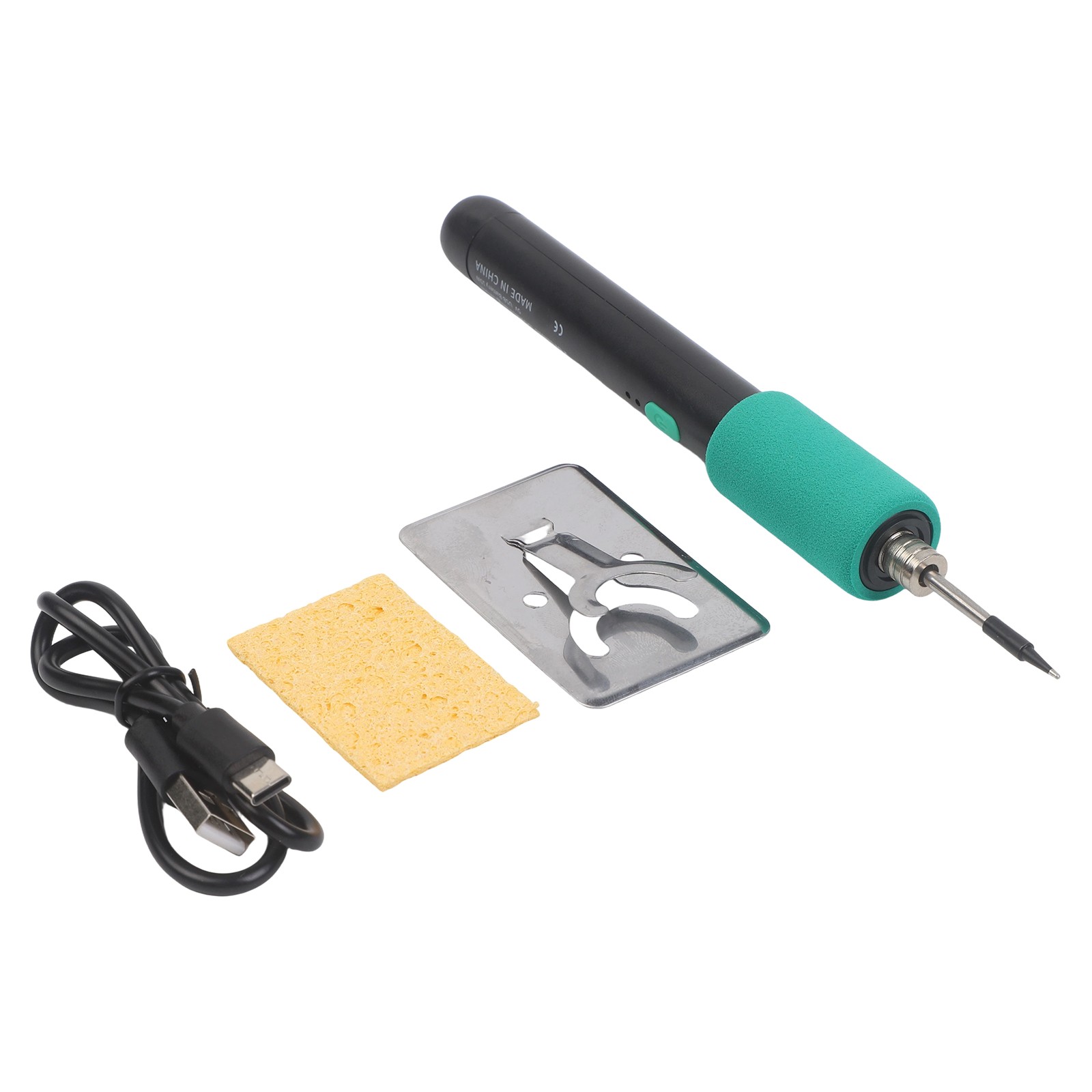 Interchangeable Tips Cordless Soldering Iron Metal/Rubber Handle DIY Repairs