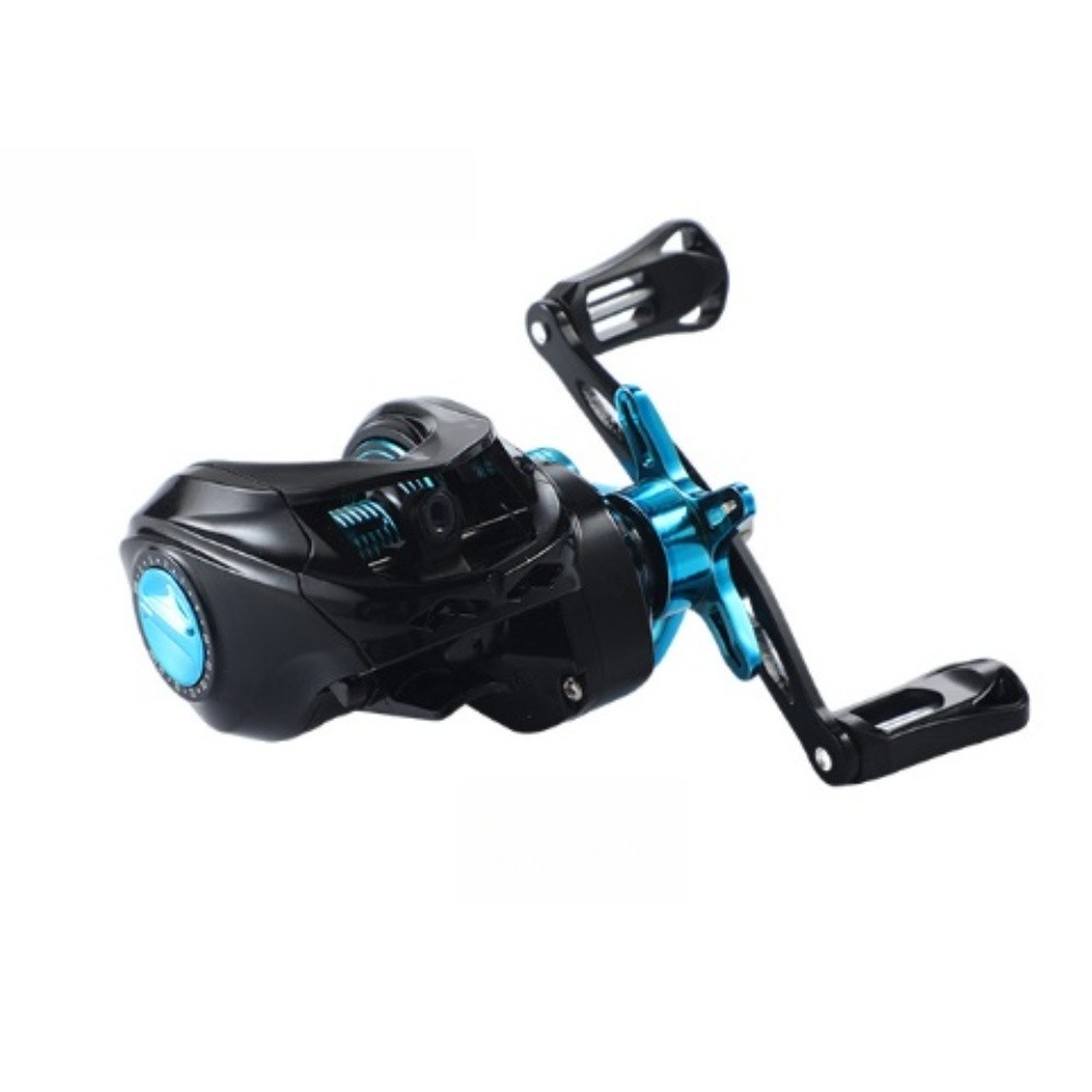 Drag Click Alarm Baitcasting Reel Anti-Backlash Metal Spool Low Profile