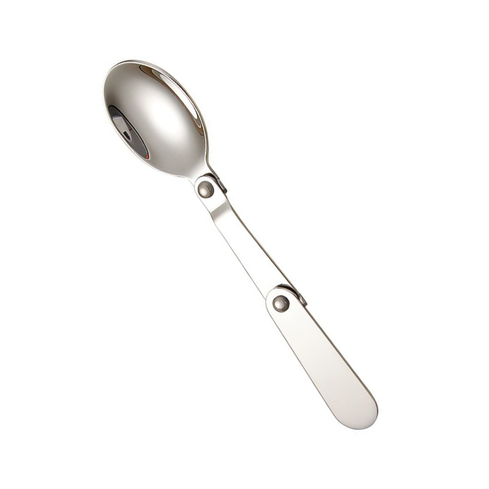 Portable Foldable Fork Spoon Set Stainless Steel for Camping Hiking Trips