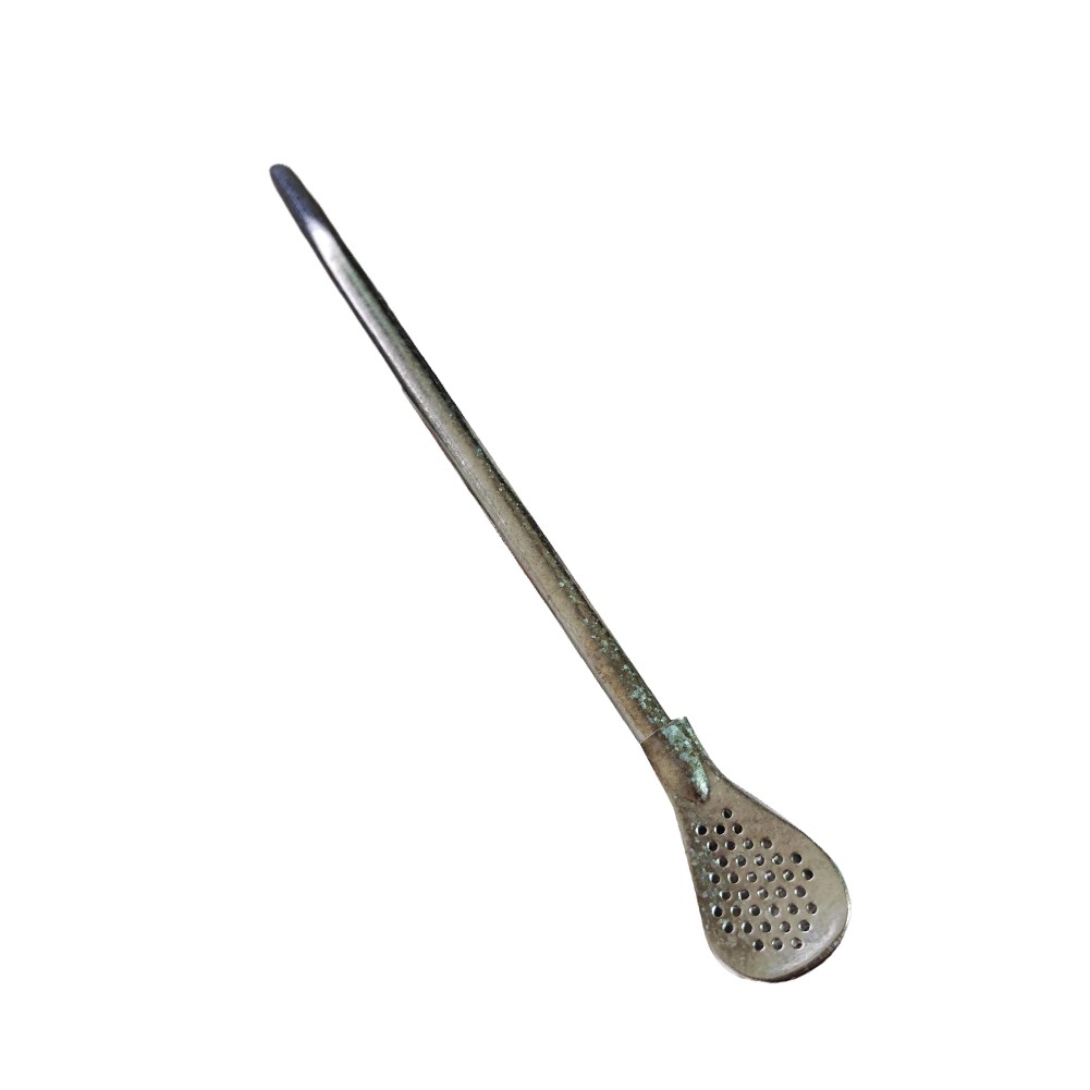 Pure Titanium Straw Spoon 18.2cm Silvery Reusable Sustainable Tableware