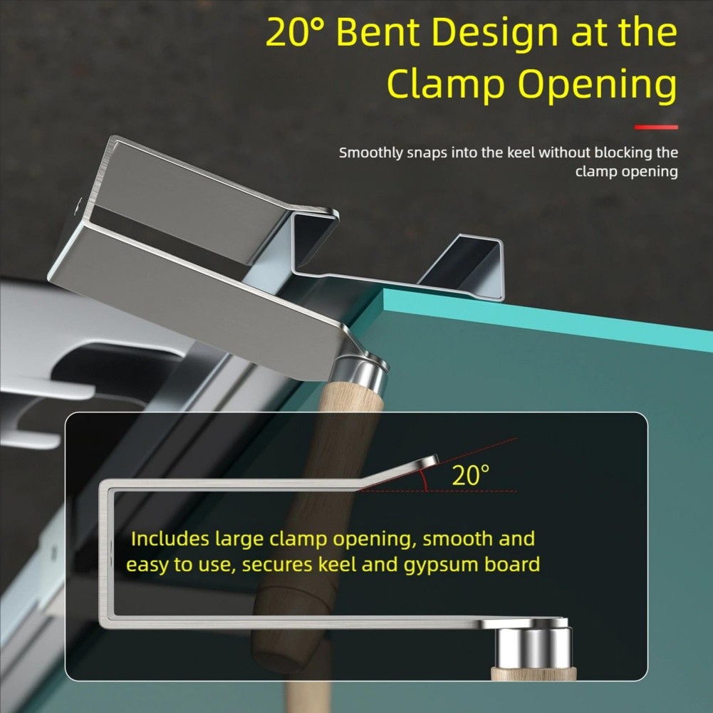 Installation Clamp Ceiling Clamp Secure Temporary Fixing Easy Adjustment