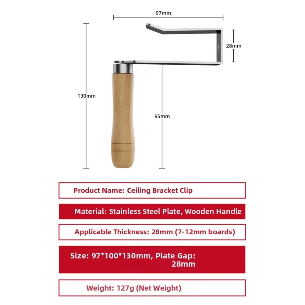 Installation Clamp Ceiling Clamp Secure Temporary Fixing Easy Adjustment