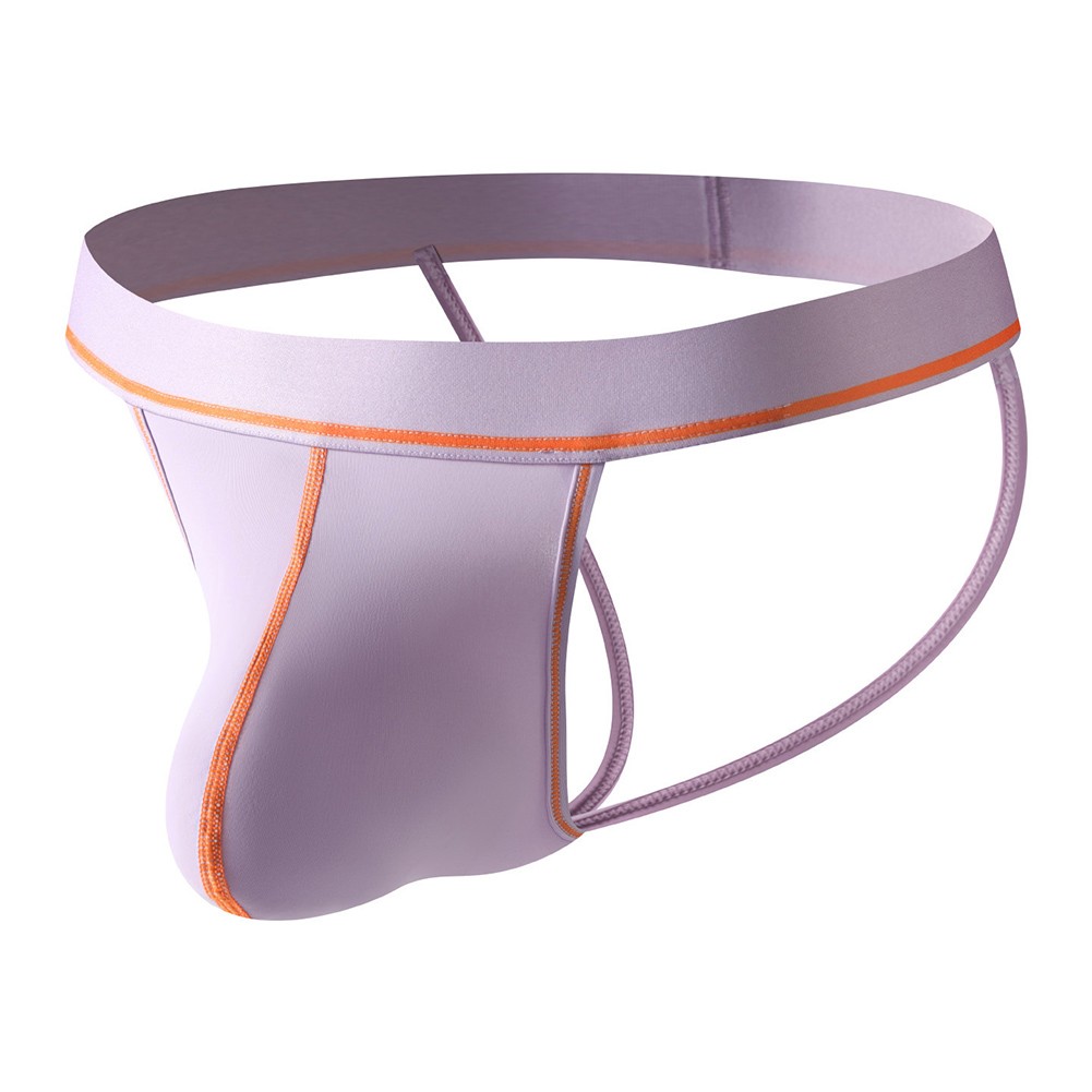 Double Thong Men G-string U Convex Large Pouch Low Rise Waist 90% Polyamide