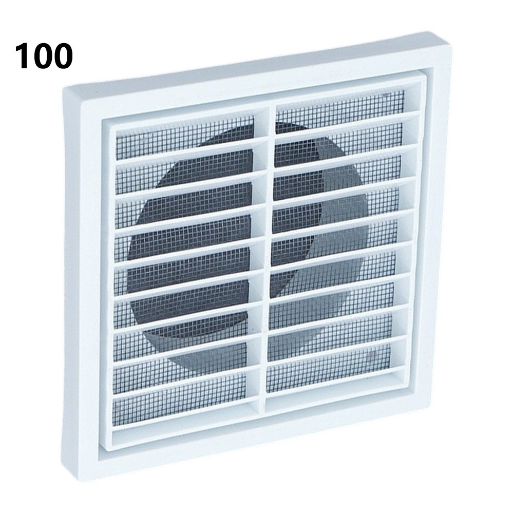 Rain Resistant Kitchen Vent Cover with Detachable Metal Screen ABS Construction