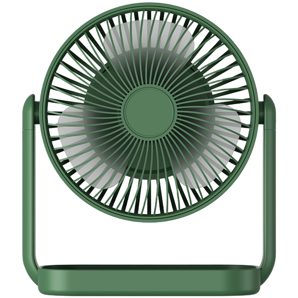 For MINI Desk Fan USB Rechargeable Battery Operated 4 Speed Adjustable White