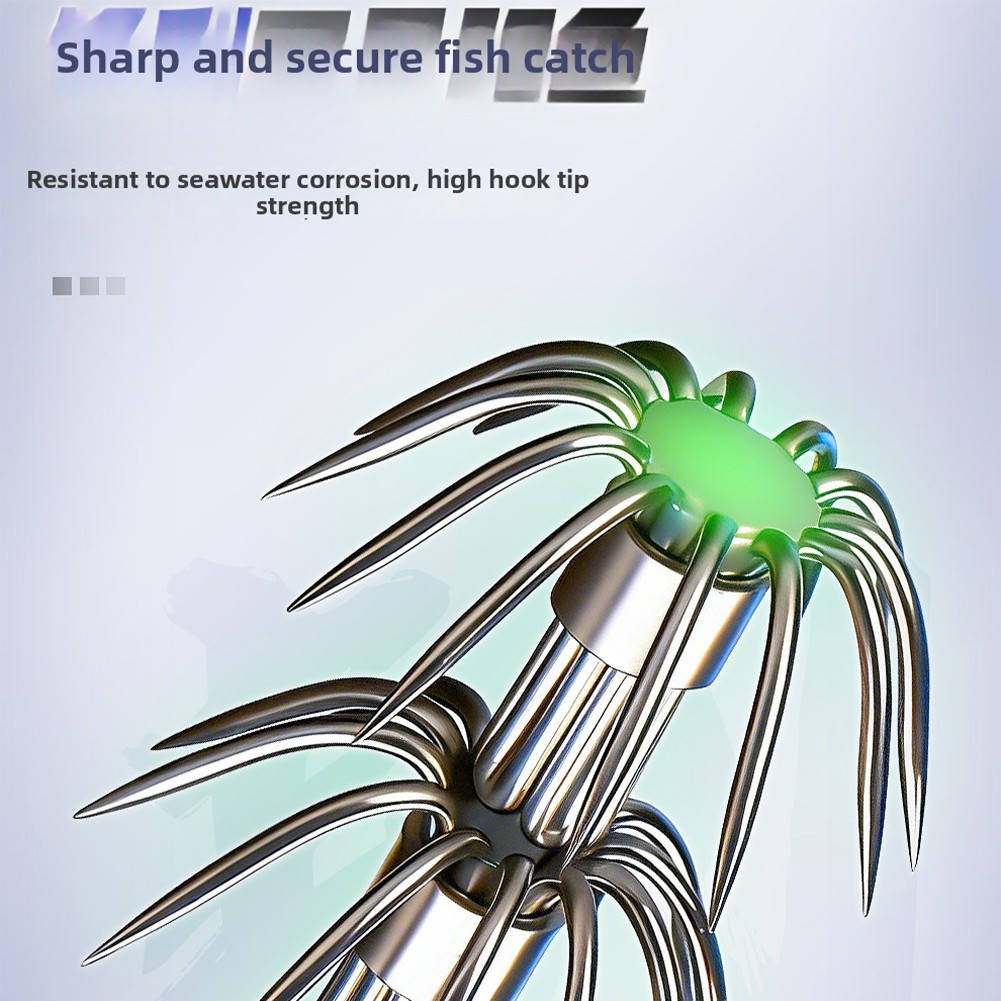10cm 10.7g Slow Sinking Shrimp Squid Lure with Vibration and Sound for Octopus