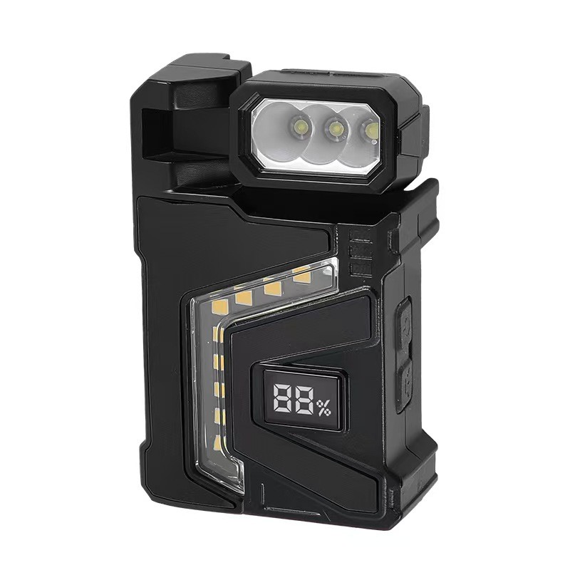 LED Work Light Type-C Rechargeable Dual Light Source Strong LED And COB