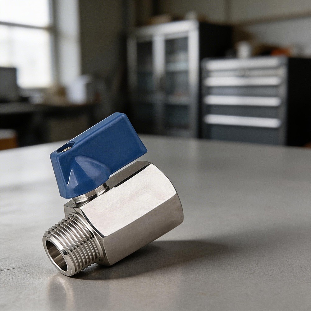 Compact Ball Valve 304 Stainless Valve Rust Resistant Seamless Operation