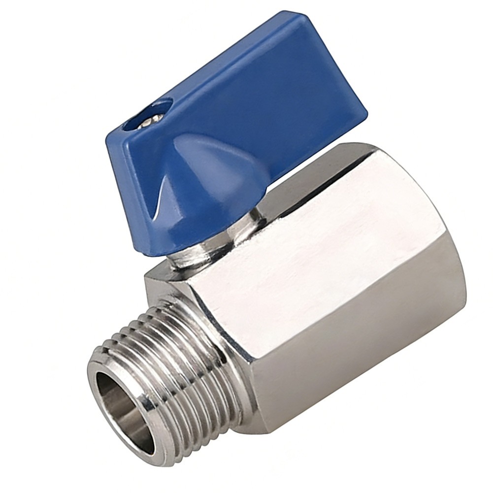 Compact Ball Valve 304 Stainless Valve Rust Resistant Seamless Operation