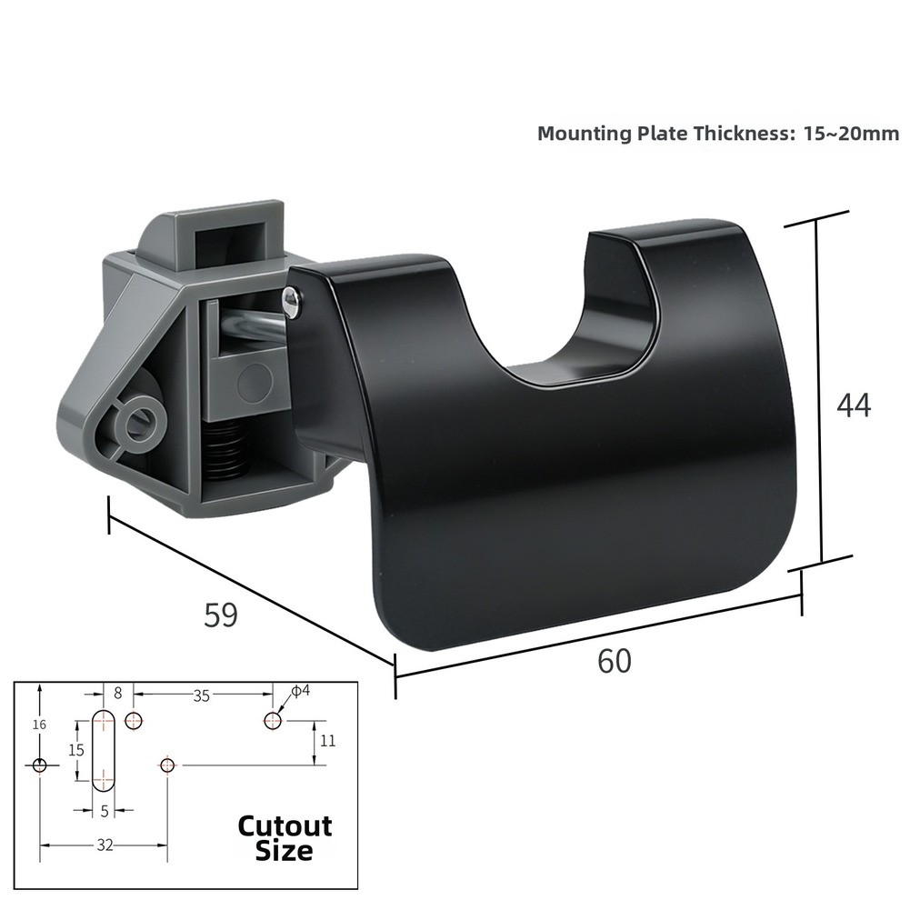 Eccentric Handle Lock for RV Yacht Furniture Zinc Alloy Drawer Catch System