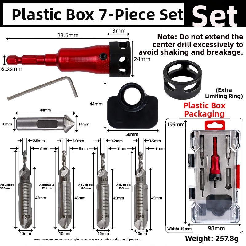 Adjustable Countersink Adjustable Depth Control Bearing-equipped Limiter