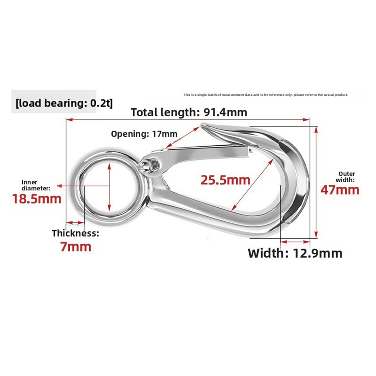 304 SS Heavy Duty Hooks Designed for Suspended Loads Hammocks and Chandeliers