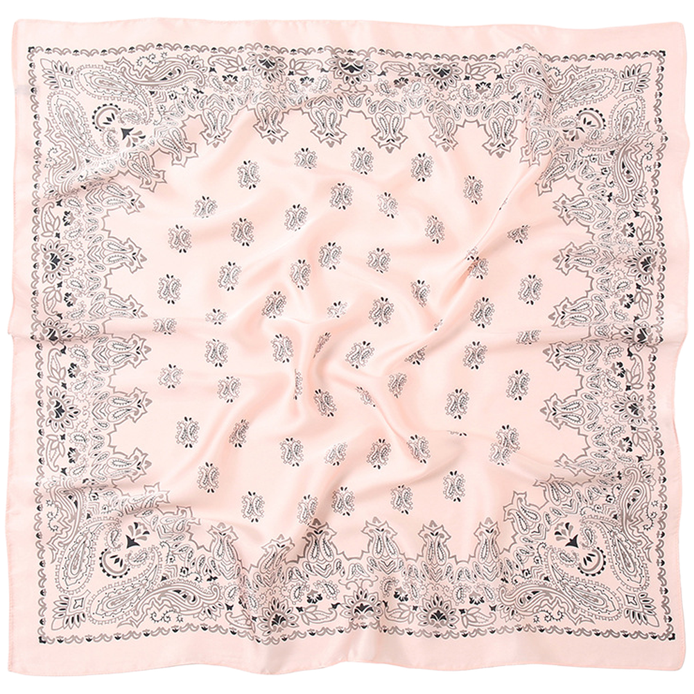 Silk Bandana Cashew Print Scarf Breathable Material Summer Sun Protection