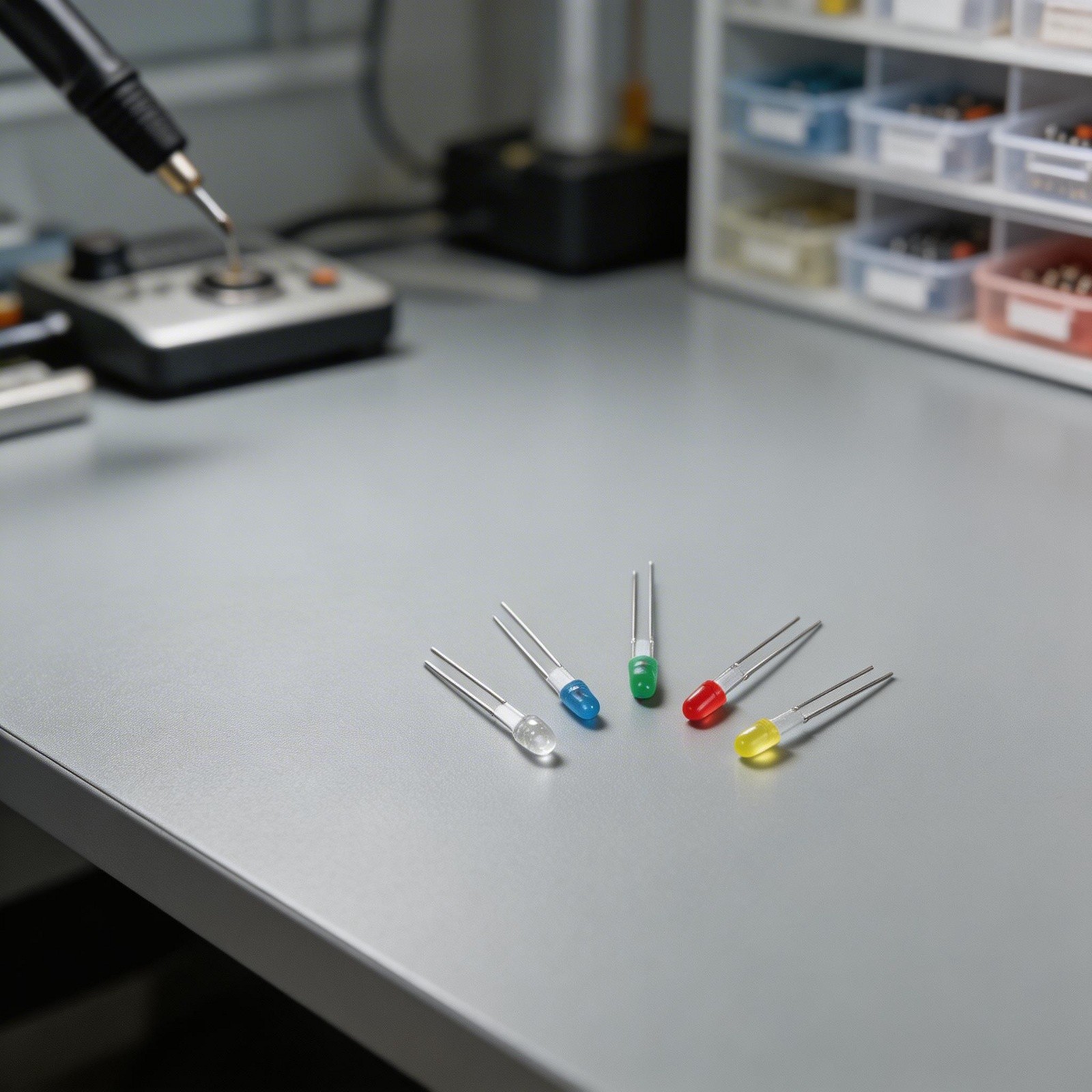500PCS LED Diode Set 3mm and 5mm Sizes with 5 Colors for Science Projects